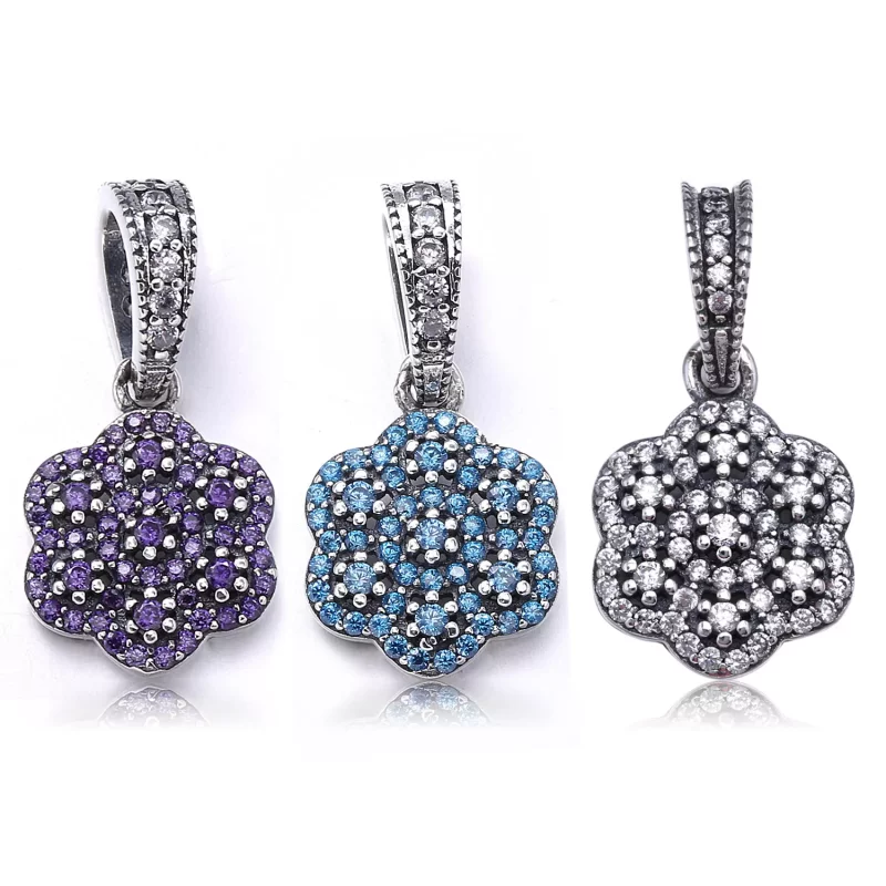 (afbeelding voor) PANDORA Crystallised Floral Pendant - 390392CZ - Bekijken 2