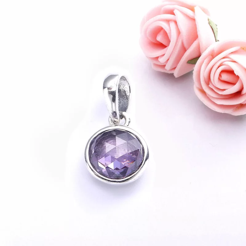 (afbeelding voor) PANDORA February Droplet Pendant - 390396Sam - Bekijken 2