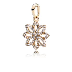 Pandora Gouden Lace Botanique 14K Goud Hanger 350179CZ (afbeelding voor) Pandora Gouden Lace Botanique 14K Goud Hanger 350179CZ