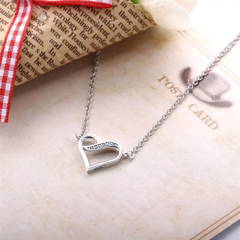 (afbeelding voor) PANDORA Ribbon Of Love Necklace - 590535CZ-45 - Bekijken 2