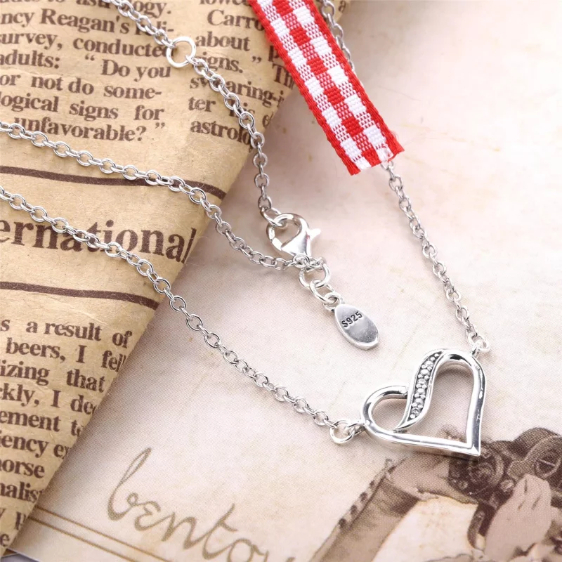 (afbeelding voor) PANDORA Ribbon Of Love Necklace - 590535CZ-45 - Bekijken 3