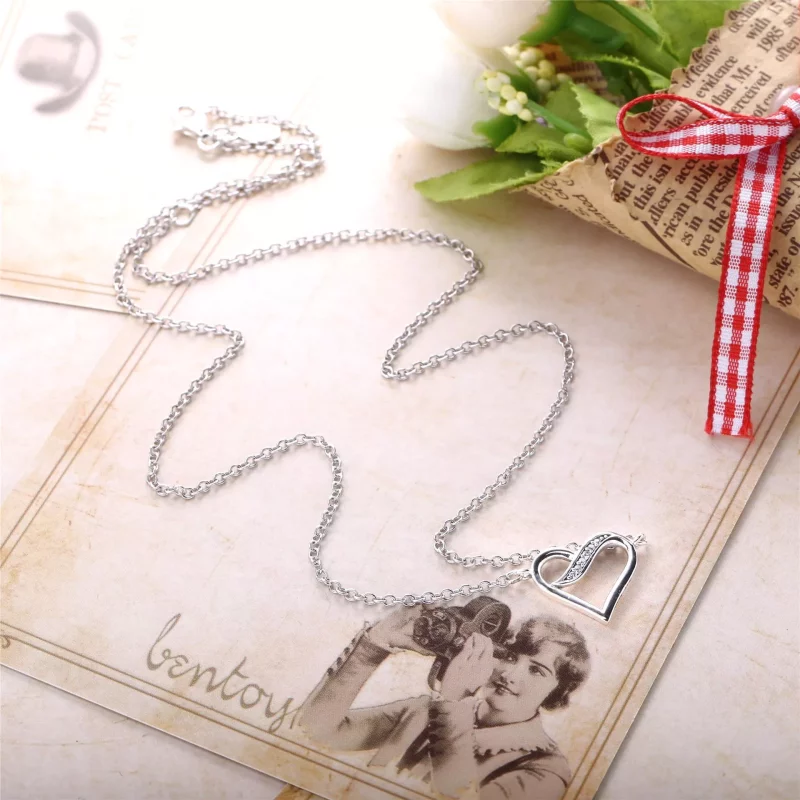 (afbeelding voor) PANDORA Ribbon Of Love Necklace - 590535CZ-45 - Bekijken 4