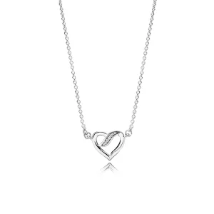 (afbeelding voor) PANDORA Ribbon Of Love Necklace - 590535CZ-45