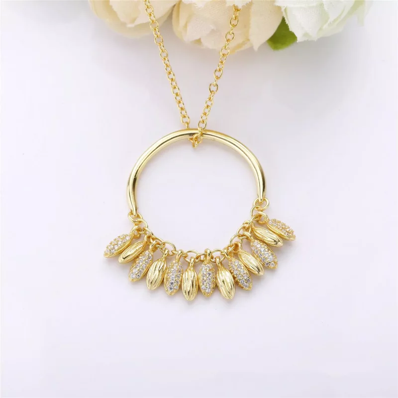 (afbeelding voor) Pandora Shine Circle Of Seeds Ketting 367683CZ - Bekijken 3