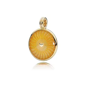 Pandora Shine Rays Of Sunshine Hanger 367118EN158 (afbeelding voor) Pandora Shine Rays Of Sunshine Hanger 367118EN158