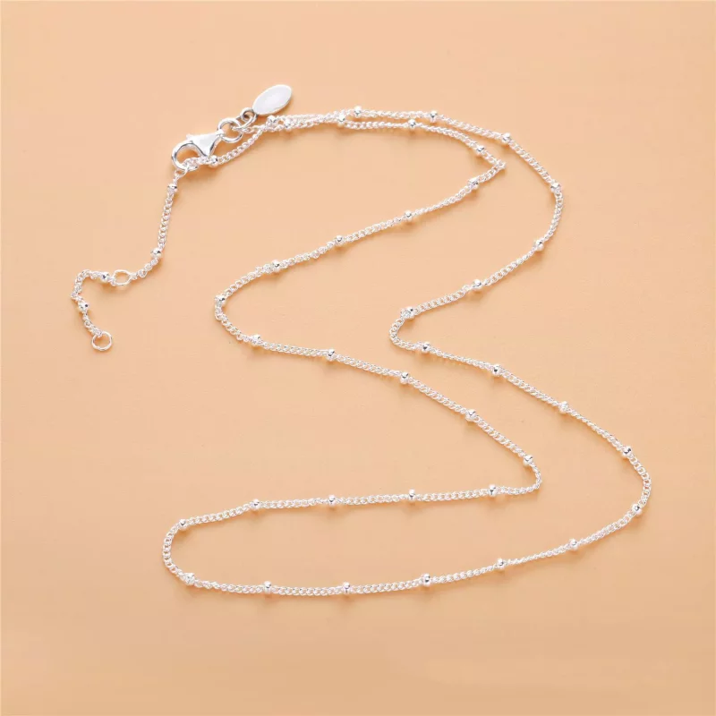 (afbeelding voor) PANDORA Silver Beaded Ketting 397210 - Bekijken 2