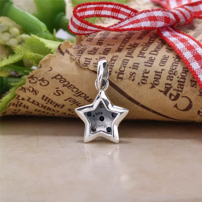 (afbeelding voor) Pandora Zilveren Blauwe Ster Hanger 396376Nsbmx - Bekijken 3