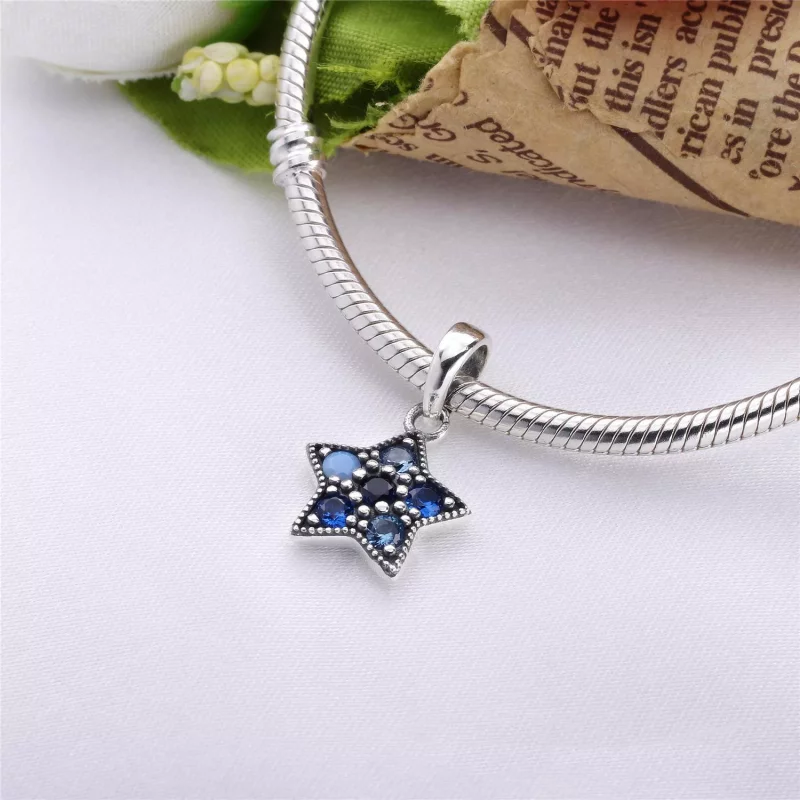 (afbeelding voor) Pandora Zilveren Blauwe Ster Hanger 396376Nsbmx - Bekijken 4