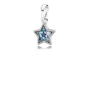 (afbeelding voor) Pandora Zilveren Blauwe Ster Hanger 396376Nsbmx