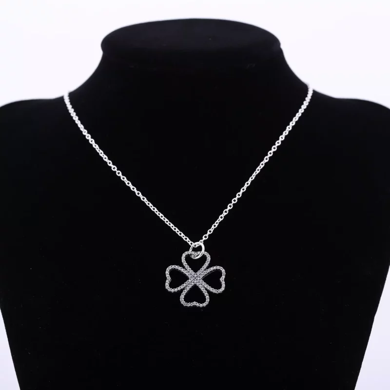 (afbeelding voor) Pandora Zilveren Bloemblaadjes Van Liefde Ketting 390381CZ-90 - Bekijken 2