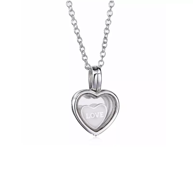 (afbeelding voor) Pandora Zilveren Drijvende Hart Medaillon 590544A