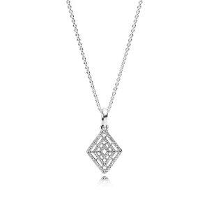 (afbeelding voor) Pandora Zilveren Geometrische Lijnen Ketting 396209CZ-60