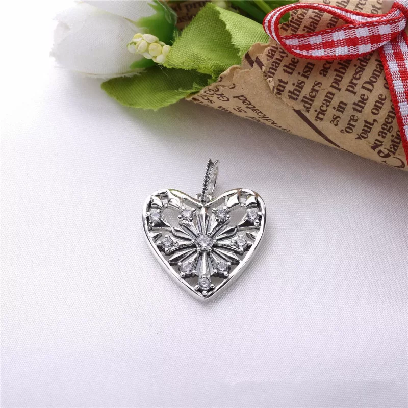 (afbeelding voor) Pandora Zilveren Hart Van De Winter Ketting Pj00287-1 - Bekijken 2
