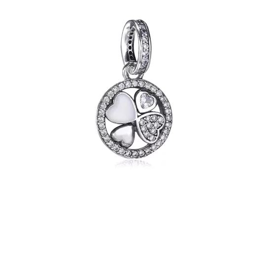 (afbeelding voor) Pandora Zilveren Harten Van Liefde Hanger 792104CZa