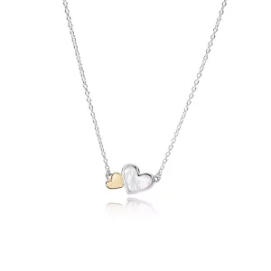 (afbeelding voor) Pandora Zilveren Lichtgevende Harten Ketting 590521Mop-45