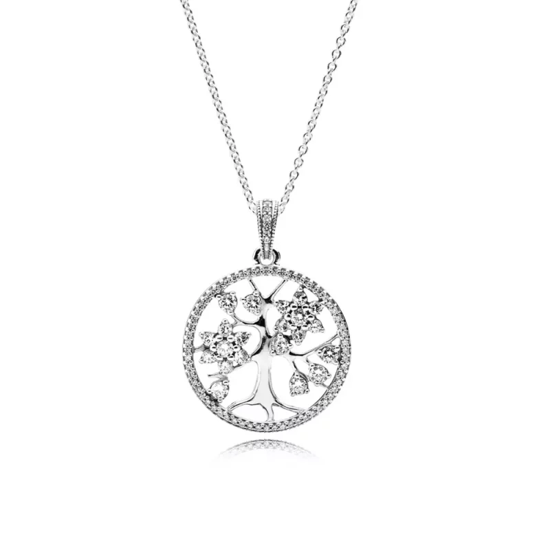 (afbeelding voor) Pandora Zilveren Stamboom Ketting 390384CZ-80