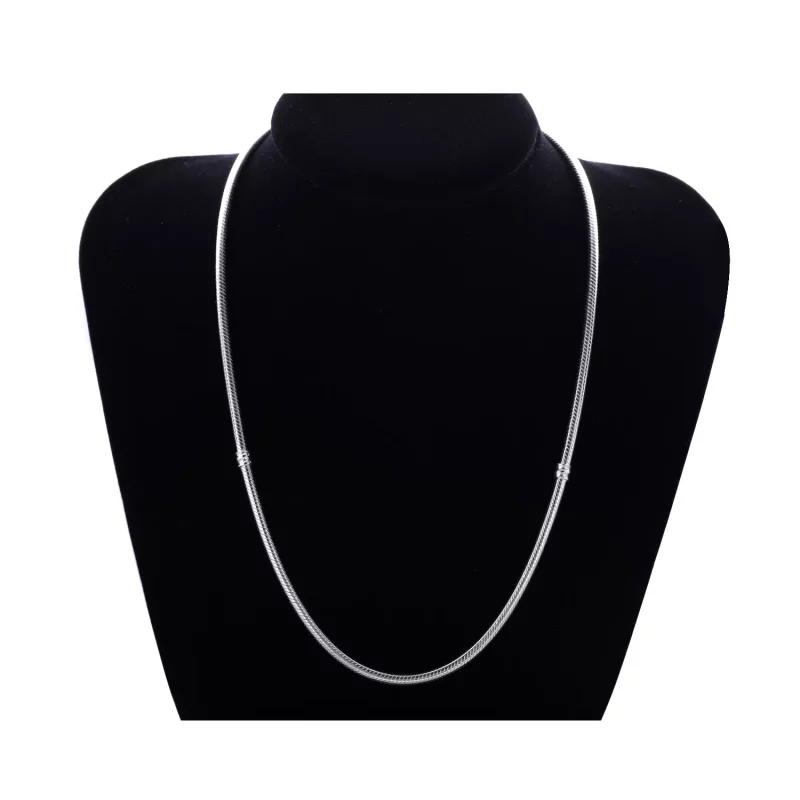 (afbeelding voor) Pandora Zilveren Sterling Barrel Clasp Ketting 590703Hv - Bekijken 4
