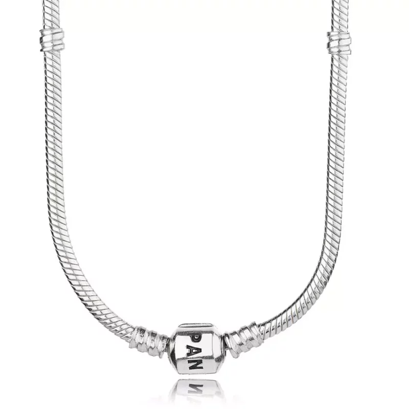 (afbeelding voor) Pandora Zilveren Sterling Barrel Clasp Ketting 590703Hv