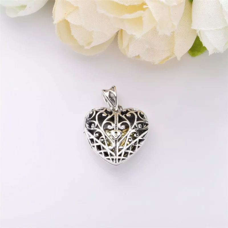 (afbeelding voor) Pandora Zilveren Vintage Hart Hanger Pj00486-1 - Bekijken 2
