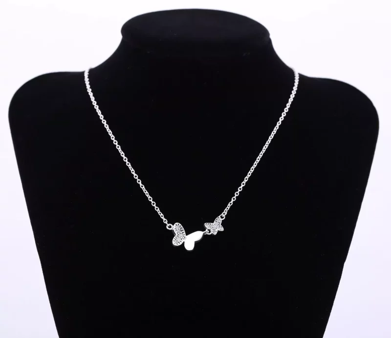 (afbeelding voor) Pandora Zilveren Vlinder Ketting 590520CZ-45 - Bekijken 2