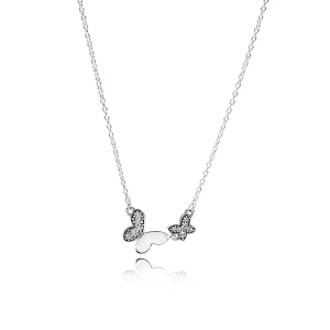 Pandora Zilveren Vlinder Ketting 590520CZ-45 (afbeelding voor) Pandora Zilveren Vlinder Ketting 590520CZ-45