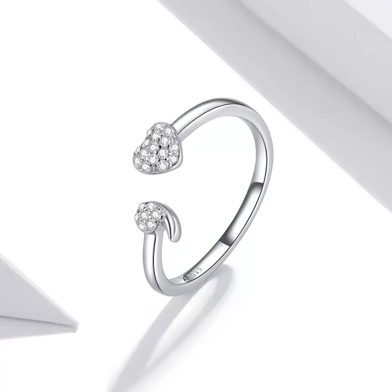 (afbeelding voor) Pandora Style Aangesloten Open Ring - SCR706 - Bekijken 2