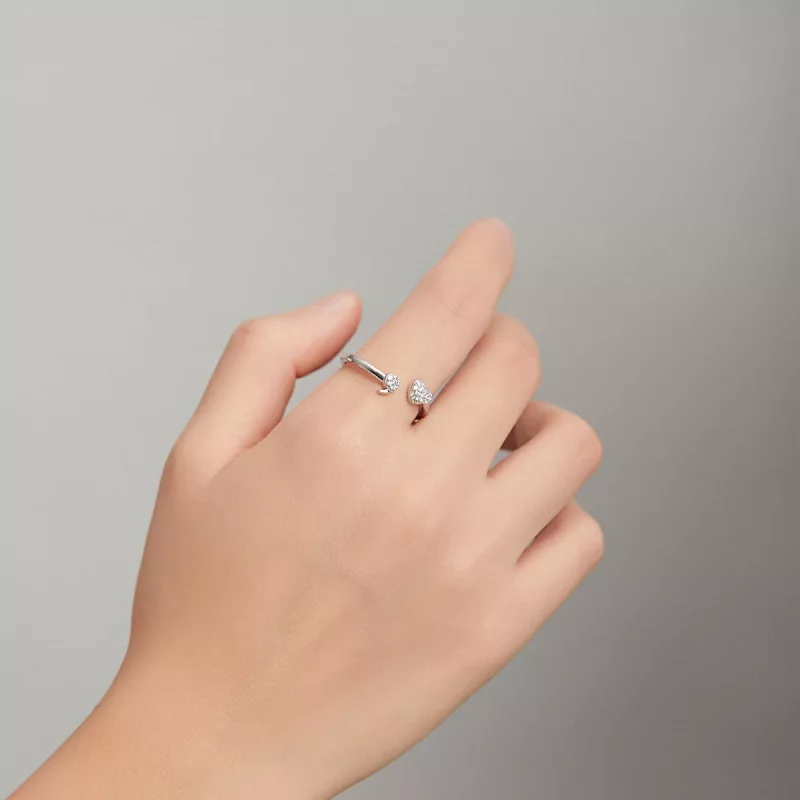 (afbeelding voor) Pandora Style Aangesloten Open Ring - SCR706 - Bekijken 7