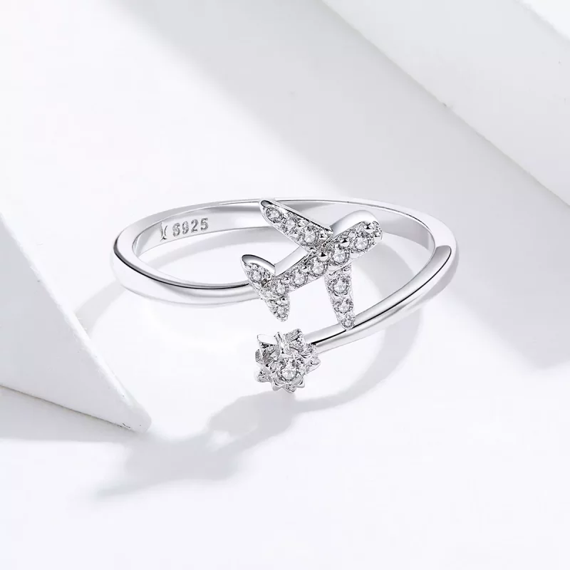 (afbeelding voor) Pandora Style Afstandelijk Open Ring - SCR623 - Bekijken 2