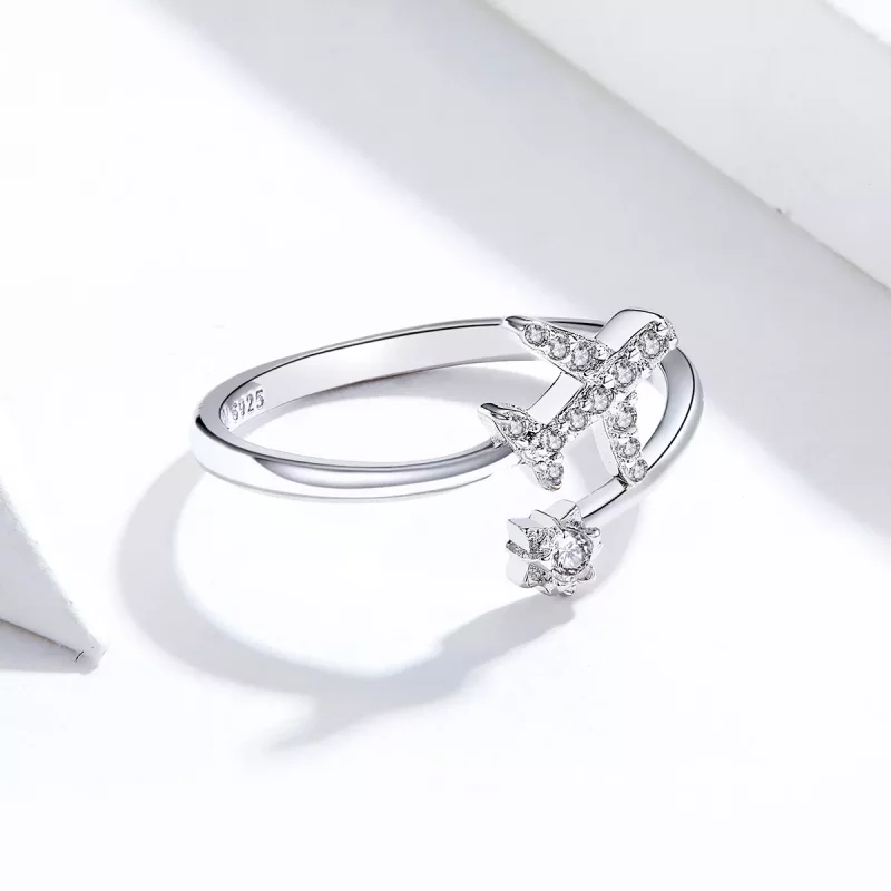 (afbeelding voor) Pandora Style Afstandelijk Open Ring - SCR623 - Bekijken 3