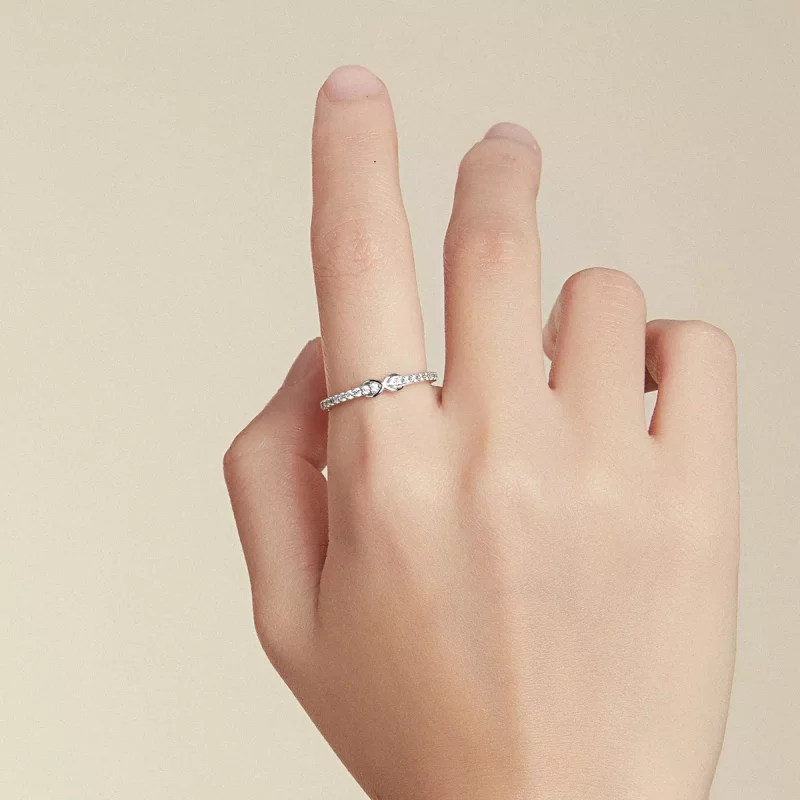 (afbeelding voor) Pandora Style Beloftes voor haar Ring - SCR691 - Bekijken 5
