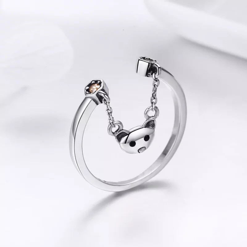 (afbeelding voor) Pandora Style Berenverhaal Open Ring - SCR307 - Bekijken 4