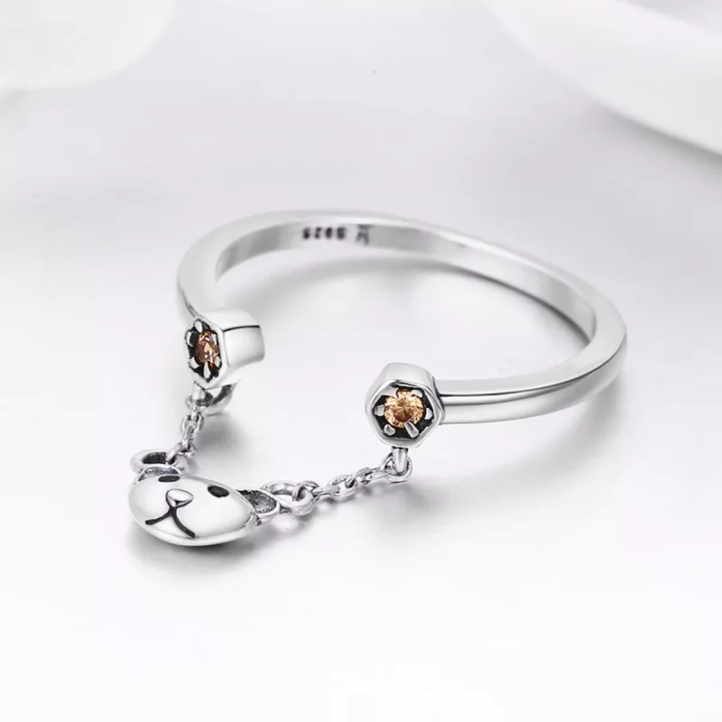 (afbeelding voor) Pandora Style Berenverhaal Open Ring - SCR307 - Bekijken 5