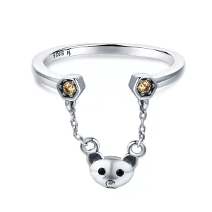 Pandora Style Berenverhaal Open Ring - SCR307 (afbeelding voor) Pandora Style Berenverhaal Open Ring - SCR307