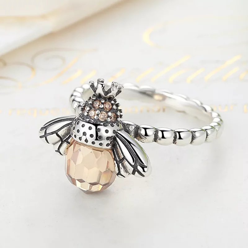 (afbeelding voor) Pandora Style Bijenkoningin Ring - SCR025 - Bekijken 3