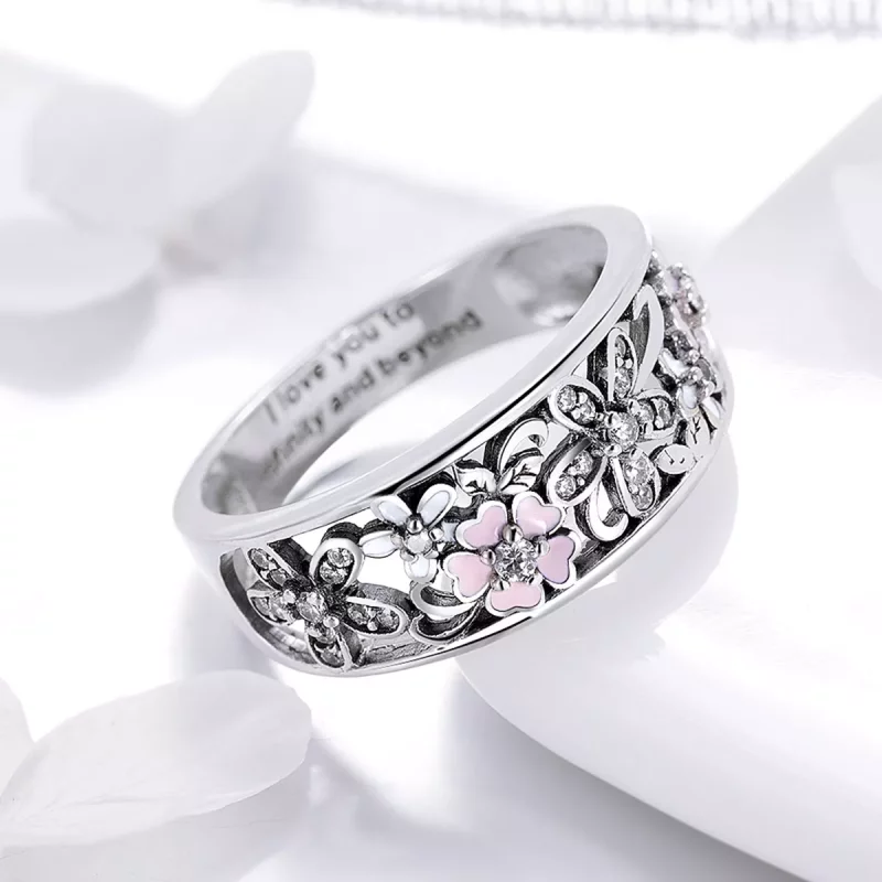 (afbeelding voor) Pandora Style Bloemendans Ring - SCR390 - Bekijken 2