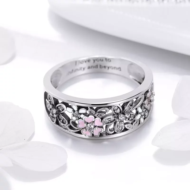 (afbeelding voor) Pandora Style Bloemendans Ring - SCR390 - Bekijken 3