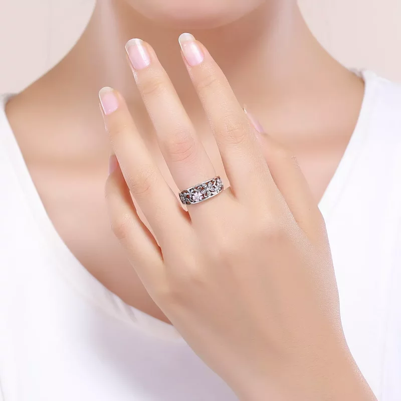 (afbeelding voor) Pandora Style Bloemendans Ring - SCR390 - Bekijken 5