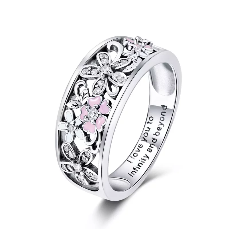 (afbeelding voor) Pandora Style Bloemendans Ring - SCR390