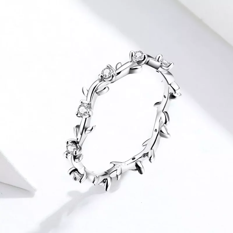 (afbeelding voor) Pandora Style Bloemenkroon Ring - SCR625 - Bekijken 2