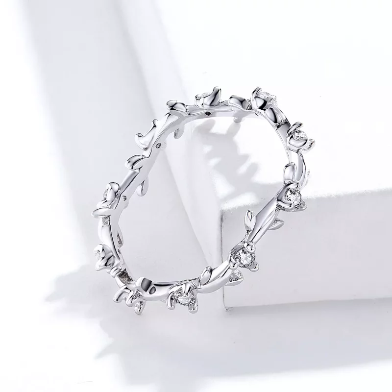 (afbeelding voor) Pandora Style Bloemenkroon Ring - SCR625 - Bekijken 3
