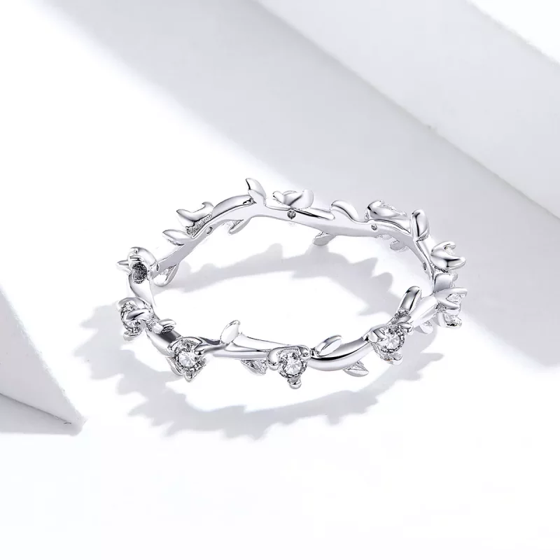 (afbeelding voor) Pandora Style Bloemenkroon Ring - SCR625 - Bekijken 4