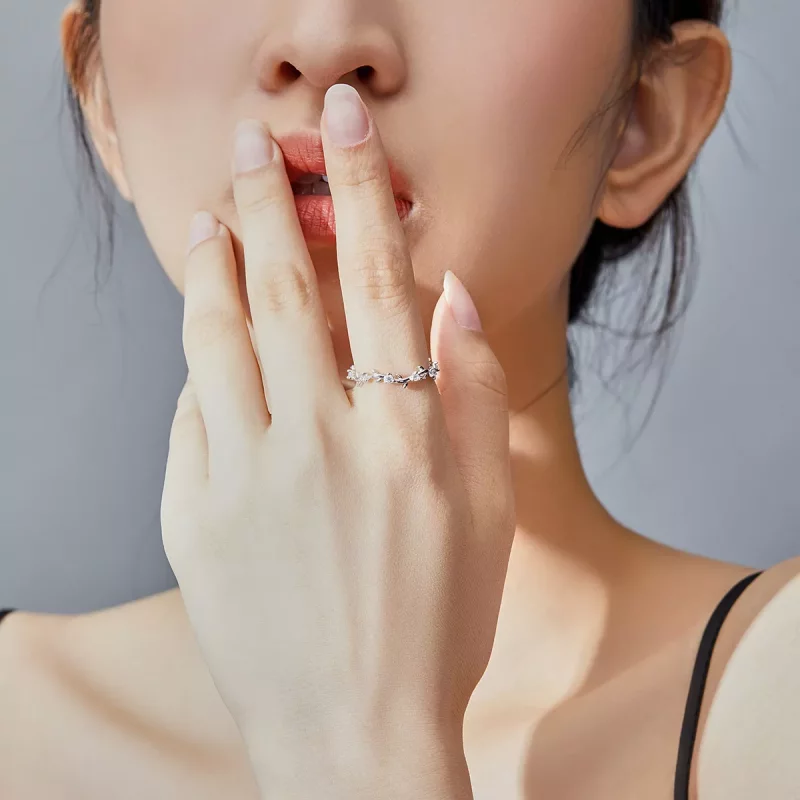 (afbeelding voor) Pandora Style Bloemenkroon Ring - SCR625 - Bekijken 5