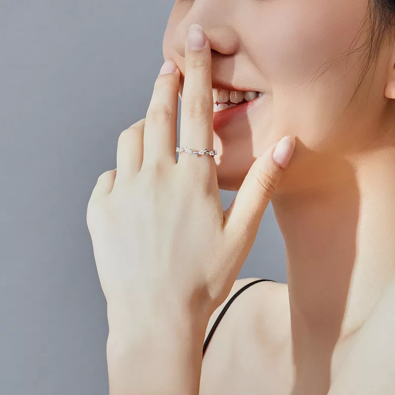 (afbeelding voor) Pandora Style Bloemenkroon Ring - SCR625 - Bekijken 7