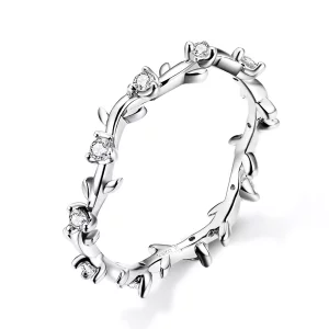 (afbeelding voor) Pandora Style Bloemenkroon Ring - SCR625