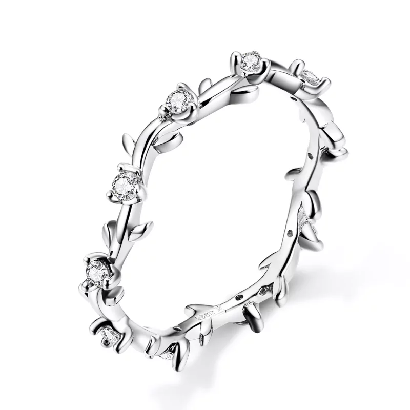 (afbeelding voor) Pandora Style Bloemenkroon Ring - SCR625