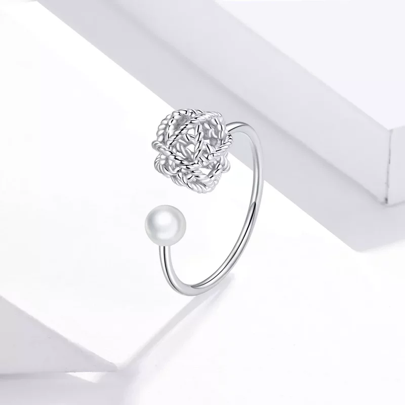 (afbeelding voor) Pandora Style Bol garen Open Ring - SCR690 - Bekijken 2
