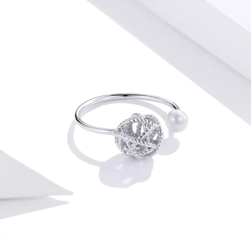 (afbeelding voor) Pandora Style Bol garen Open Ring - SCR690 - Bekijken 3