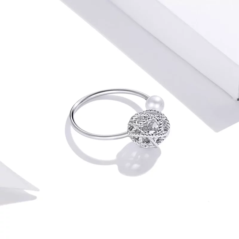 (afbeelding voor) Pandora Style Bol garen Open Ring - SCR690 - Bekijken 4