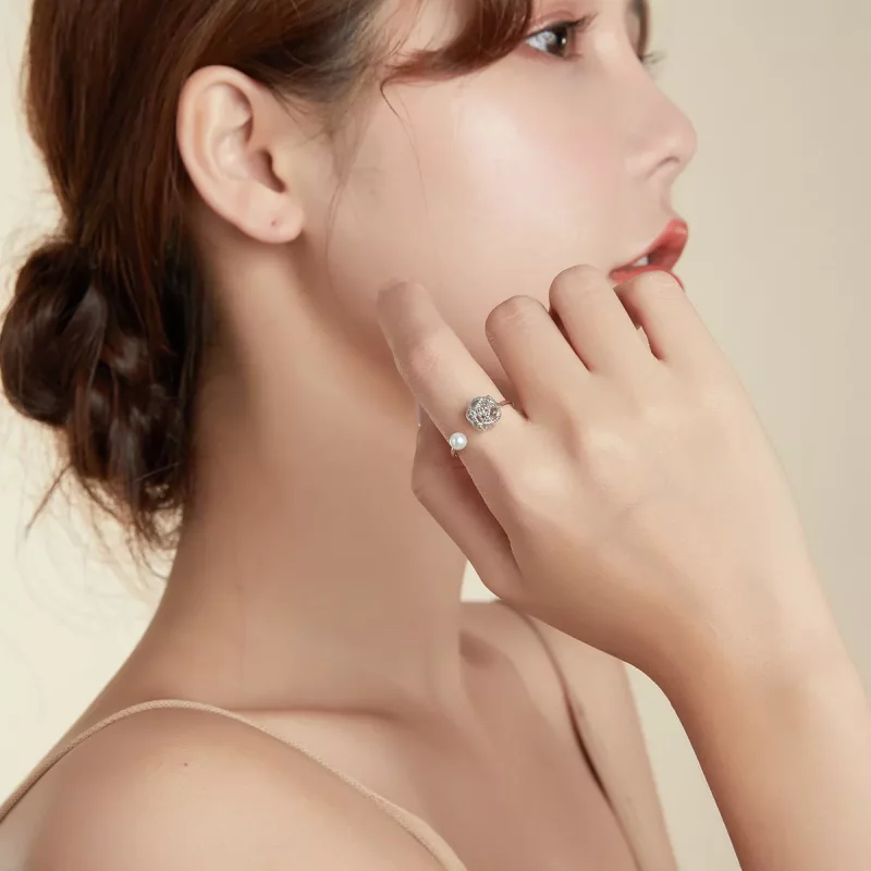 (afbeelding voor) Pandora Style Bol garen Open Ring - SCR690 - Bekijken 7