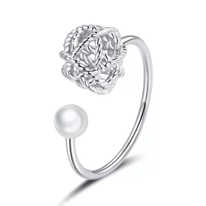 (afbeelding voor) Pandora Style Bol garen Open Ring - SCR690